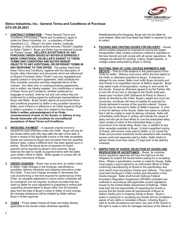 General Terms and Conditions